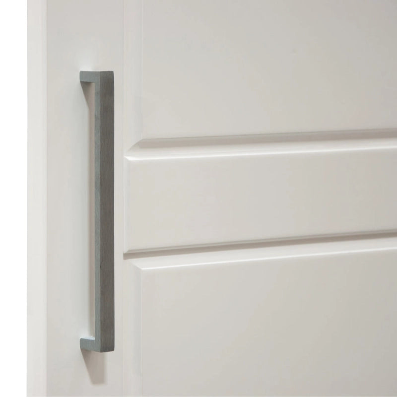 Armoire 3 portes en bois massif – Blanc/Moka/Gris/Java/Noir/Acajou, porte pleine ou miroir, utilisateur unique