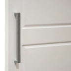 Armoire 3 portes en bois massif – Blanc/Moka/Gris/Java/Noir/Acajou, porte pleine ou miroir, utilisateur unique