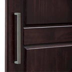Armoire 3 portes en bois massif – Blanc/Moka/Gris/Java/Noir/Acajou, porte pleine ou miroir, utilisateur unique