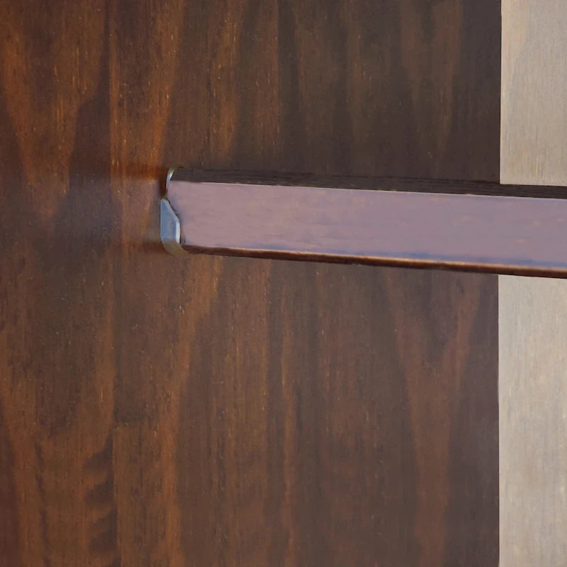 Armoire 3 portes en bois massif – Blanc/Moka/Gris/Java/Noir/Acajou, porte pleine ou miroir, utilisateur unique