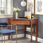 Bureau d'angle pour ordinateur – Bois et MDF, simple, 4 coloris