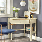 Bureau d'angle pour ordinateur – Bois et MDF, simple, 4 coloris