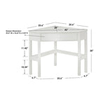 Bureau d'angle pour ordinateur – Bois et MDF, simple, 4 coloris