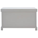 Banc de rangement tressé avec siège en lin et paniers, 34 larg. x 16 prof. x 20 haut., 1 place – cerise/gris/marron/blanc/noir