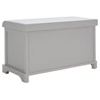 Banc de rangement tressé avec siège en lin et paniers, 34 larg. x 16 prof. x 20 haut., 1 place – cerise/gris/marron/blanc/noir
