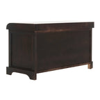 Banc de rangement tressé avec siège en lin et paniers, 34 larg. x 16 prof. x 20 haut., 1 place – cerise/gris/marron/blanc/noir