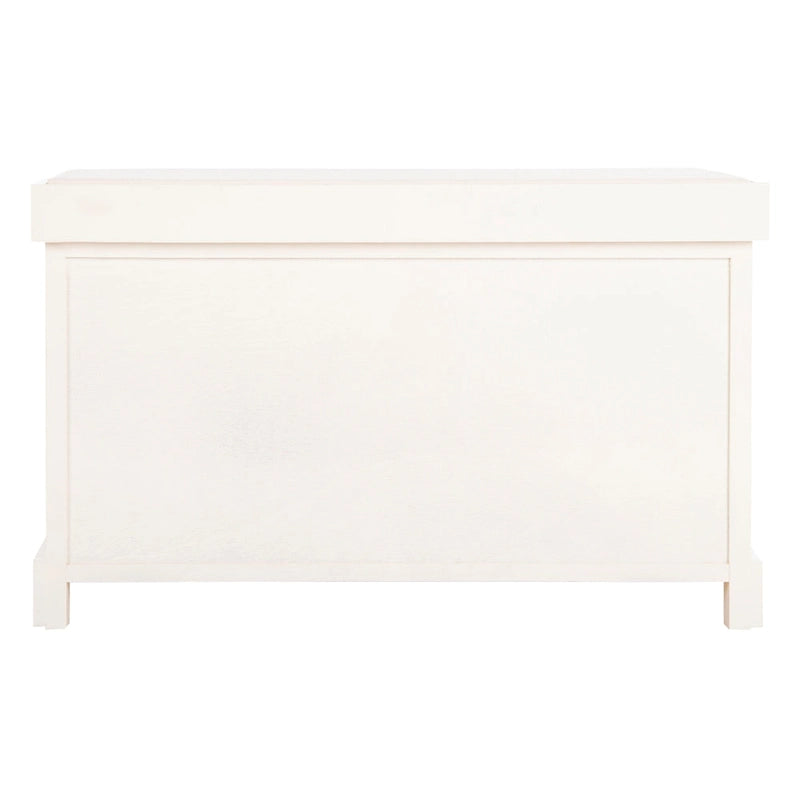 Banc de rangement tressé avec siège en lin et paniers, 34 larg. x 16 prof. x 20 haut., 1 place – cerise/gris/marron/blanc/noir