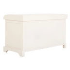 Banc de rangement tressé avec siège en lin et paniers, 34 larg. x 16 prof. x 20 haut., 1 place – cerise/gris/marron/blanc/noir