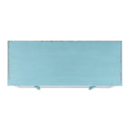 Commode de rangement à 3 tiroirs, effet vieilli, bleue, unité