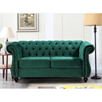 Causeuse Kemos Chesterfield en velours