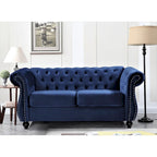 Causeuse Kemos Chesterfield en velours