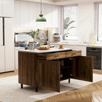 Îlot de cuisine élégant - Organisez et embellissez votre espace Table de buffet - 47.2X23.6X33.5