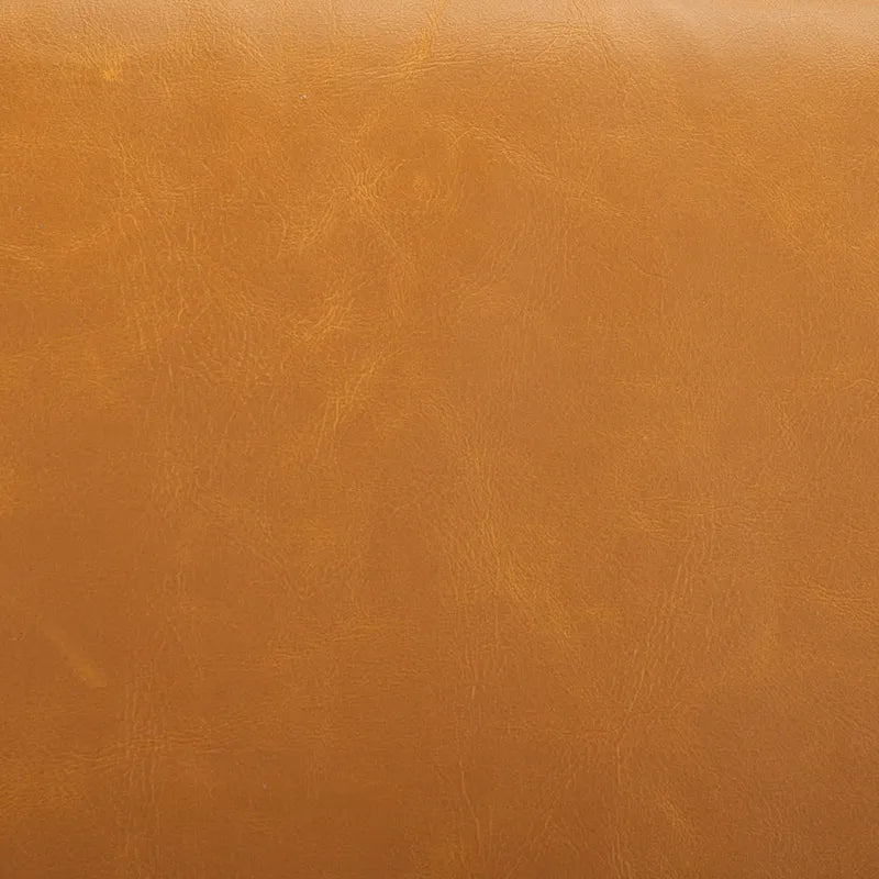 Fauteuil d'appoint en tissu couleur caramel, cadre en bois massif, un seul siège, 71 cm (L) x 84 cm (P) x 86 cm (H)