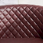 Fauteuil pivotant à dossier touffeté 1 place, coloris noir/café/marron/blanc/bordeaux/vert