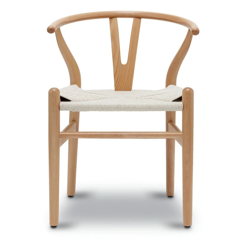 Fauteuil d'appoint en corde tressée – Structure en bois massif, lot de 2