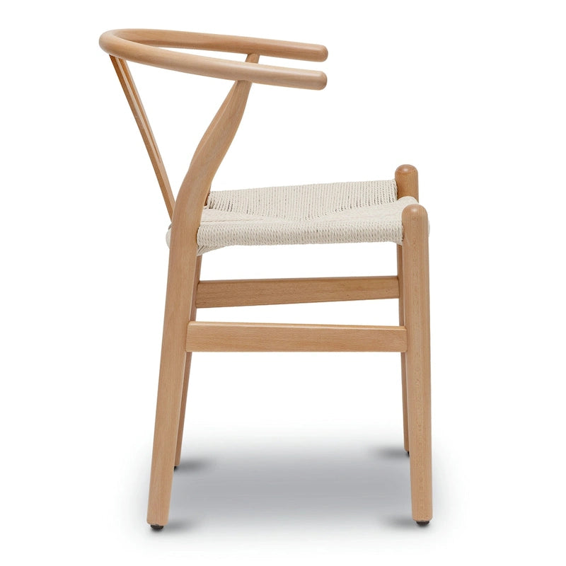 Fauteuil d'appoint en corde tressée – Structure en bois massif, lot de 2