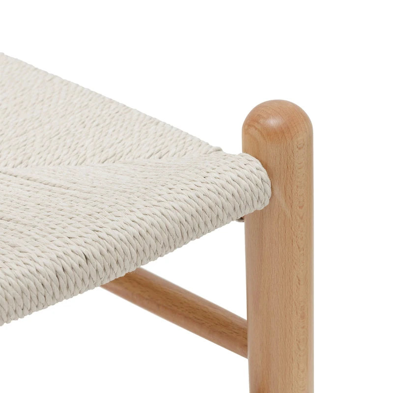 Fauteuil d'appoint en corde tressée – Structure en bois massif, lot de 2