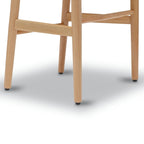 Fauteuil d'appoint en corde tressée – Structure en bois massif, lot de 2