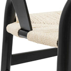 Fauteuil d'appoint en corde tressée – Structure en bois massif, lot de 2