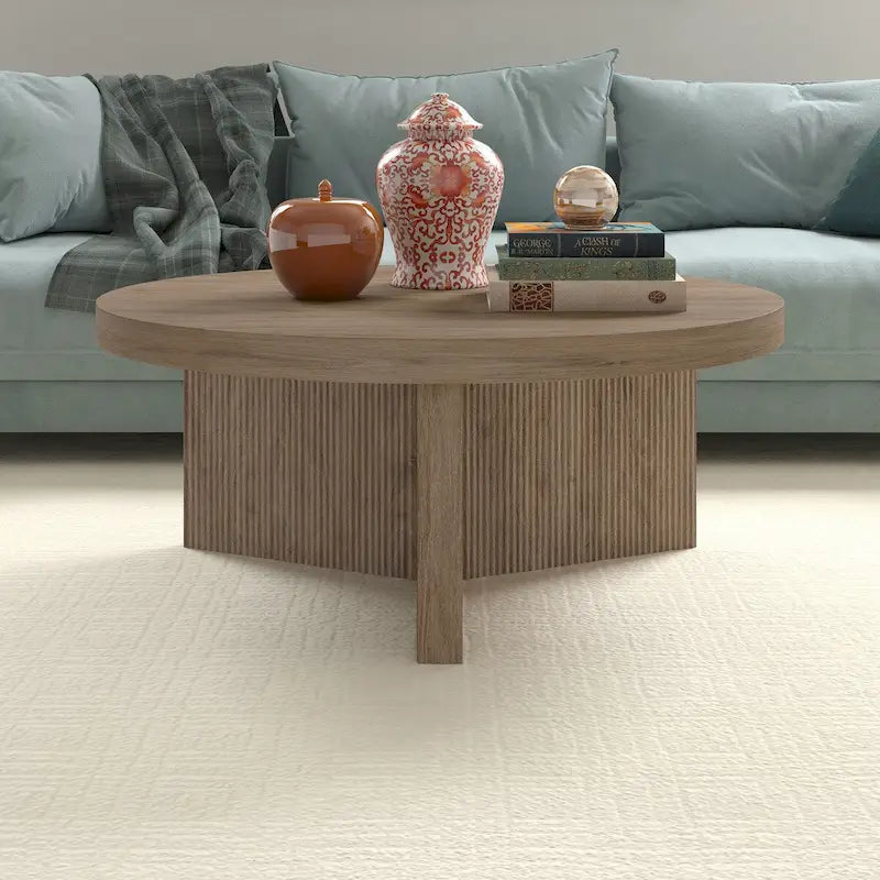 Table basse ronde large Holm de 36 po – 36 po de large