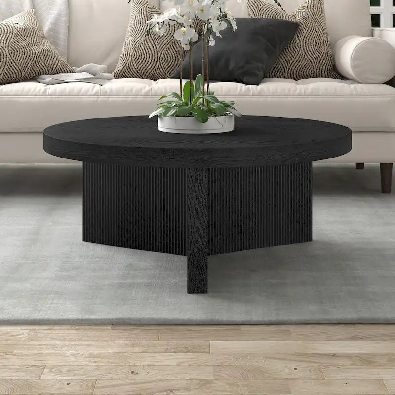 Table basse ronde large Holm de 36 po – 36 po de large