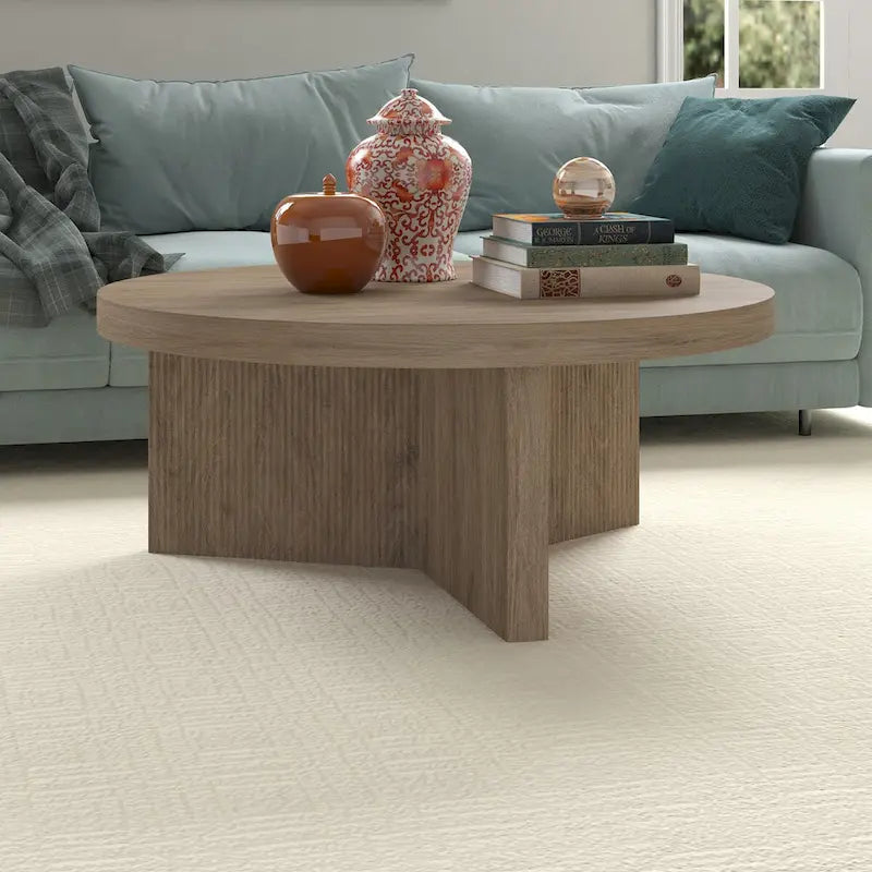 Table basse ronde large Holm de 36 po – 36 po de large