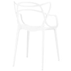 Ensemble de 4 chaises en plastique intriqué