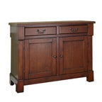 Buffet rustique en merisier – 2 portes et 2 tiroirs, bois massif
