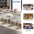 Table à manger industrielle gris/marron de 70 po avec étagère de rangement, pour 6 à 8 personnes